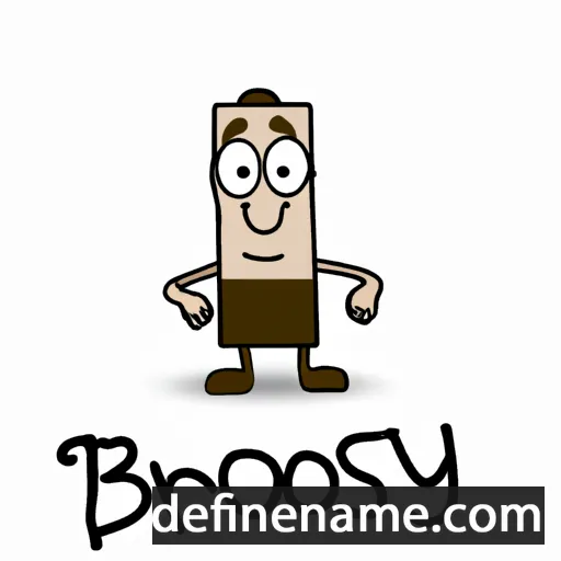 cartoon of the name Brosy