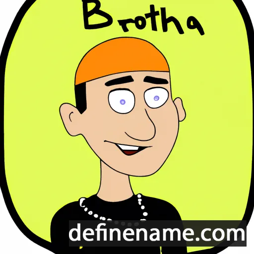 cartoon of the name Brothar