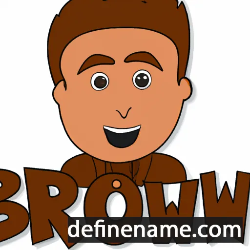 cartoon of the name Brown