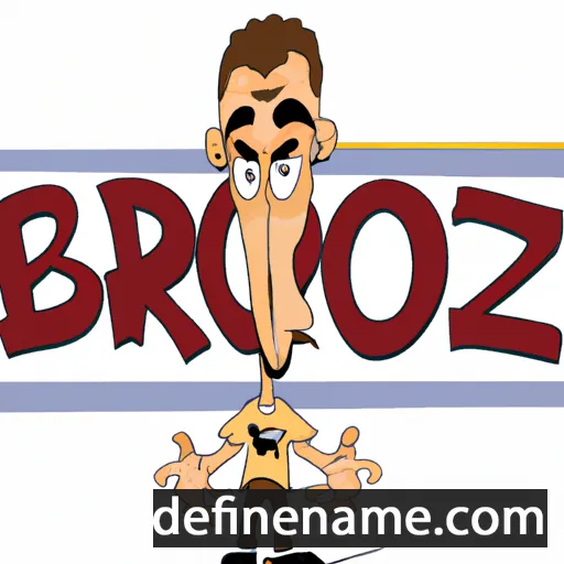 cartoon of the name Brozi