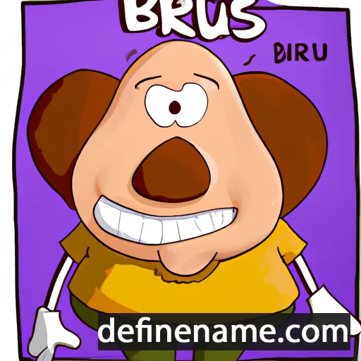 cartoon of the name Brùs