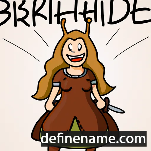 cartoon of the name Brünnhilde