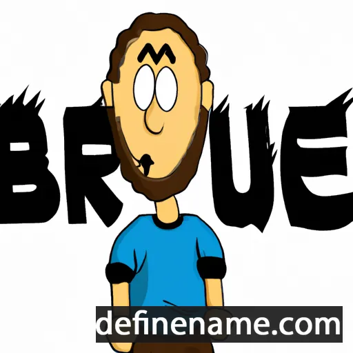 cartoon of the name Bru