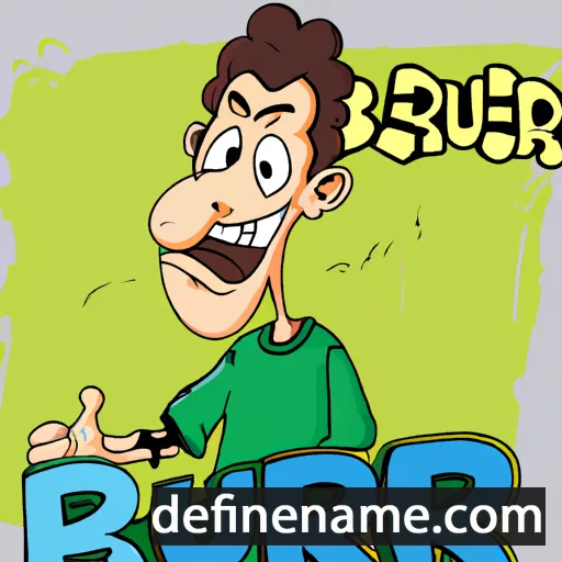 cartoon of the name Bru