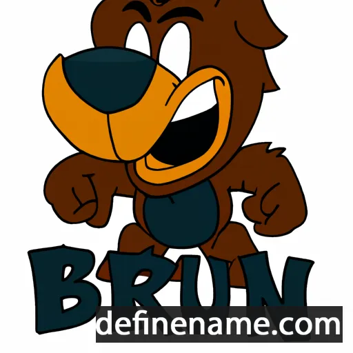 cartoon of the name Bruin