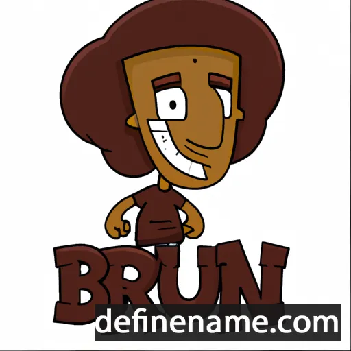 cartoon of the name Brun