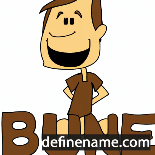 cartoon of the name Brun