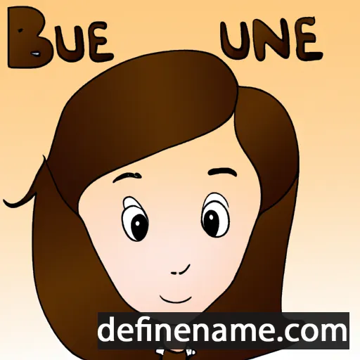 cartoon of the name Brune