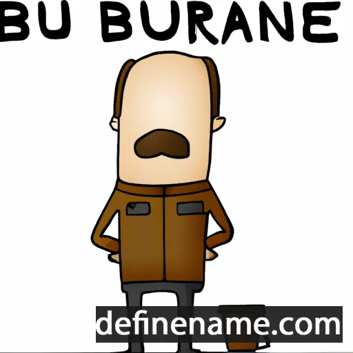 cartoon of the name Bruneau