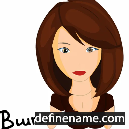 Brunette cartoon