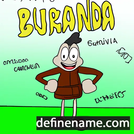 cartoon of the name Brunisenda