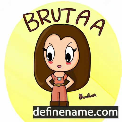 cartoon of the name Brunita