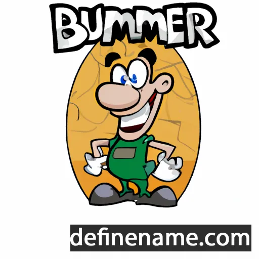 cartoon of the name Brunmer