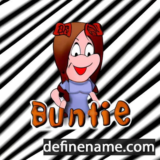 cartoon of the name Bruntje