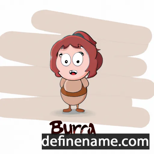 cartoon of the name Bruria