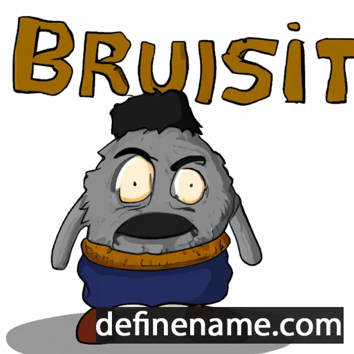 cartoon of the name Brustianu