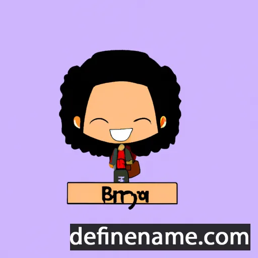 cartoon of the name Bryah