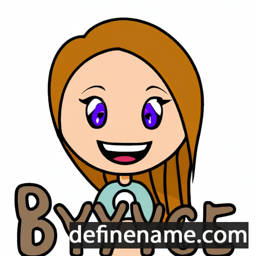 cartoon of the name Brycelynn