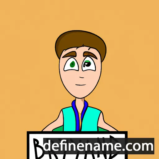 cartoon of the name Brydan