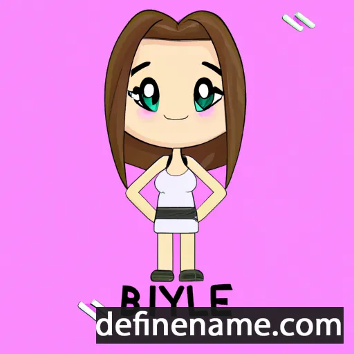 cartoon of the name Brydie