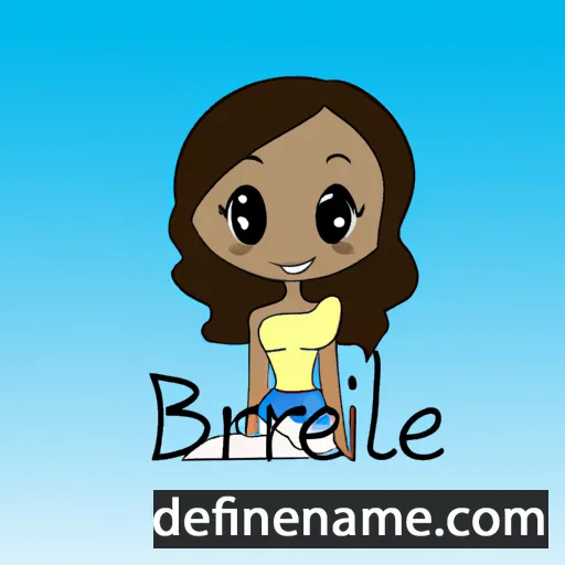 cartoon of the name Bryelle