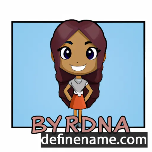 cartoon of the name Bryenda