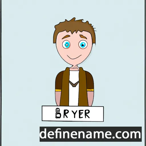 cartoon of the name Bryher