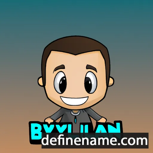 cartoon of the name Brylan