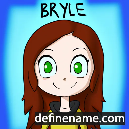 cartoon of the name Brylie