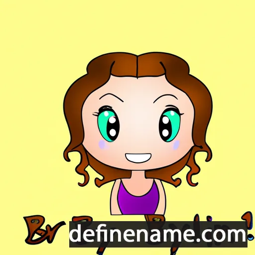 cartoon of the name Brylynn