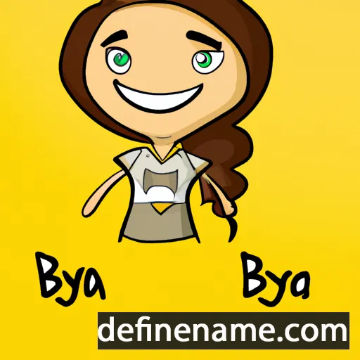 cartoon of the name Bryna