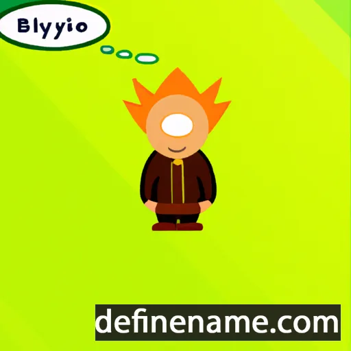 cartoon of the name Bryngel