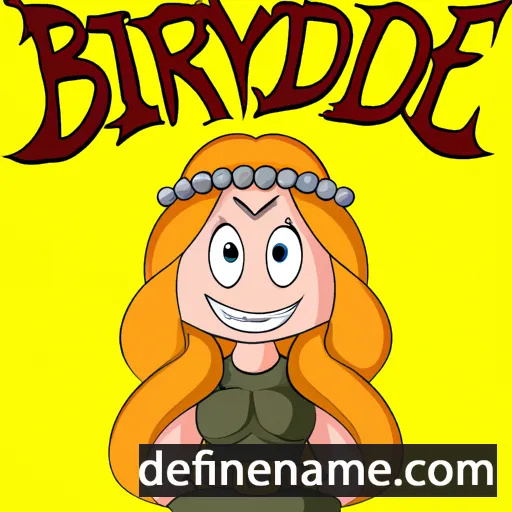 cartoon of the name Brynhilde