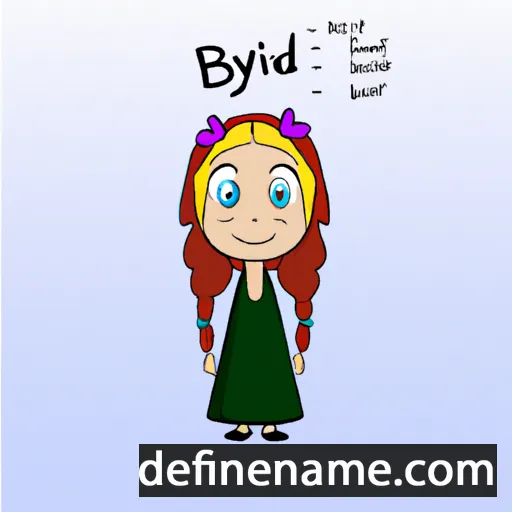 cartoon of the name Brynild