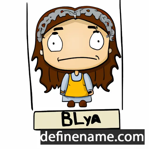 cartoon of the name Brynilla