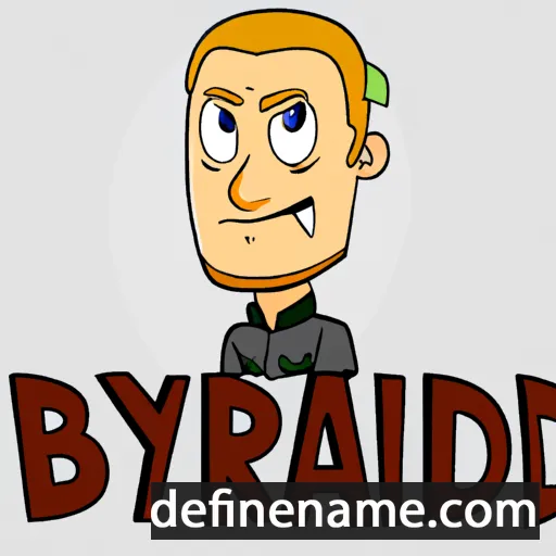 cartoon of the name Brynjard