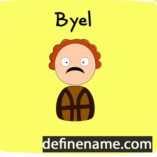 cartoon of the name Brynjel