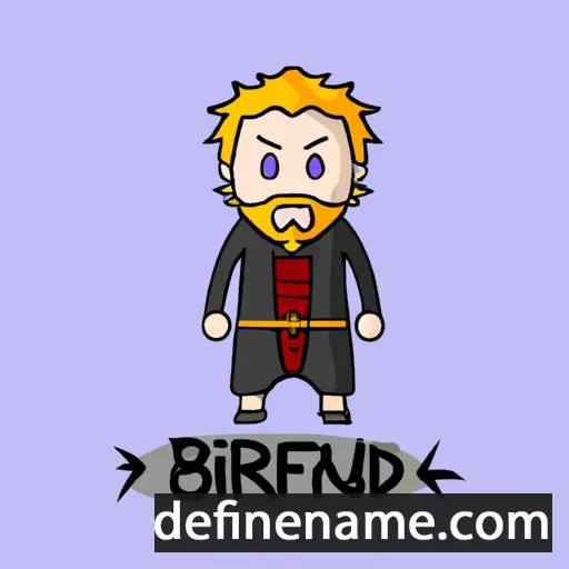 cartoon of the name Brynjólfur