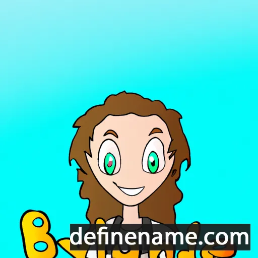 cartoon of the name Brynlea