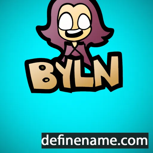 cartoon of the name Brynnil