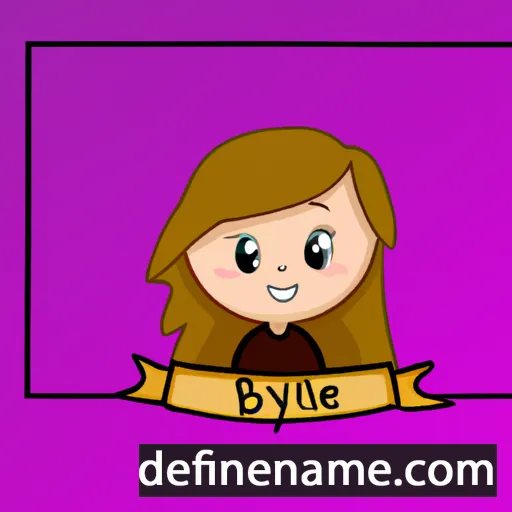 cartoon of the name Brynnlie