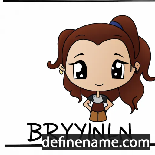 cartoon of the name Brynnly