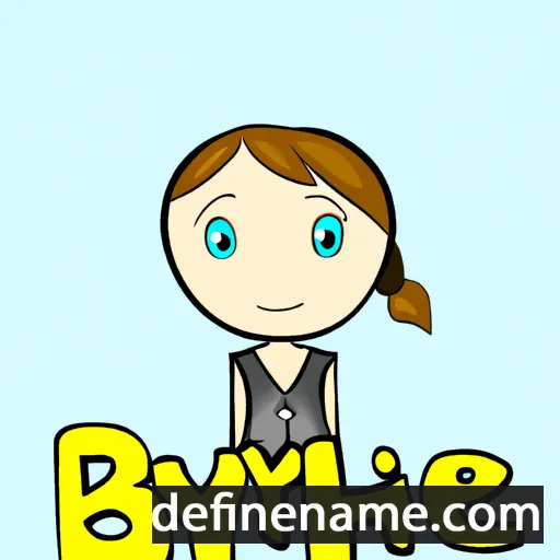 cartoon of the name Brynte