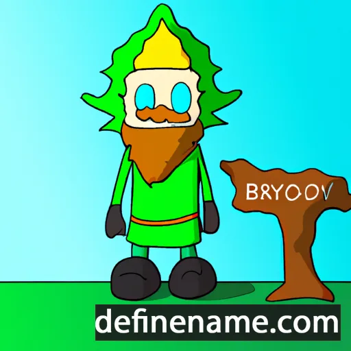 cartoon of the name Brynþór