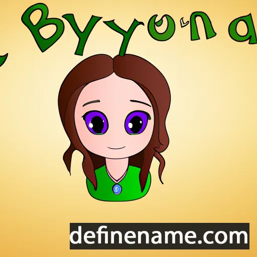 cartoon of the name Bryona