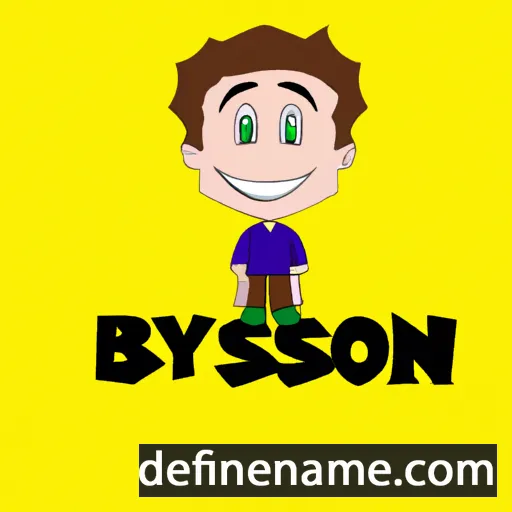 cartoon of the name Bryson