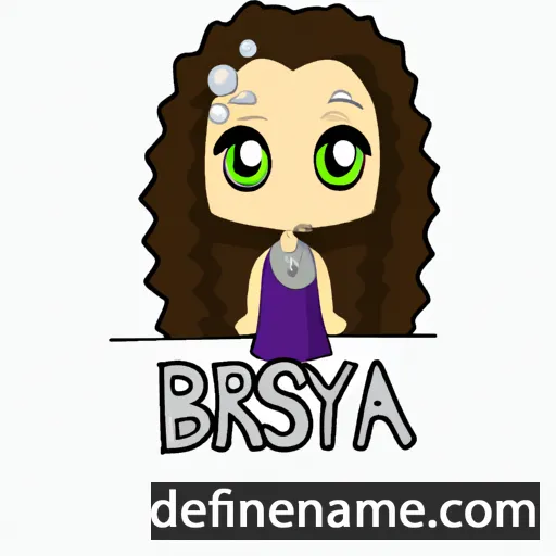 cartoon of the name Bryssa