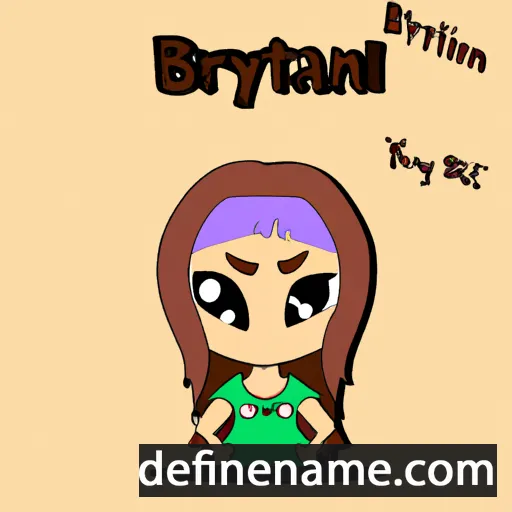 cartoon of the name Brytani