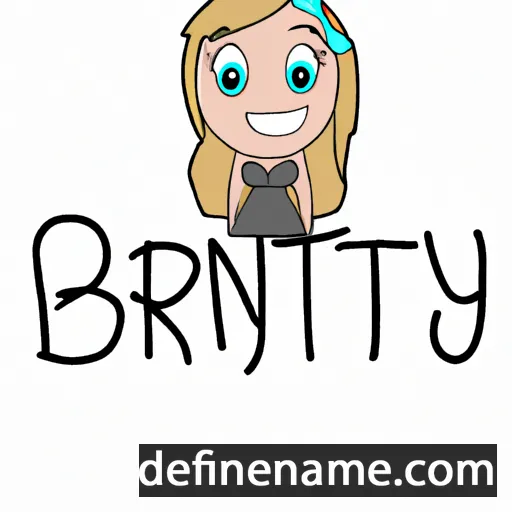 cartoon of the name Brytney