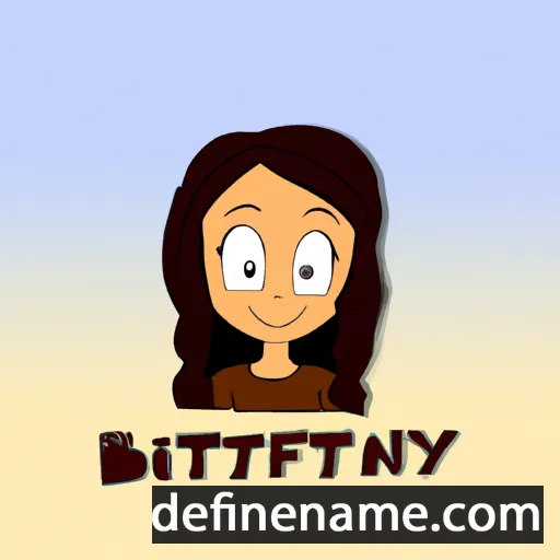 cartoon of the name Bryttany